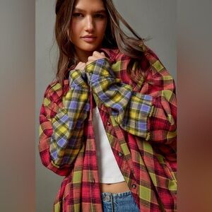 BDG One Way Or Another Plaid Button-Down Shirt